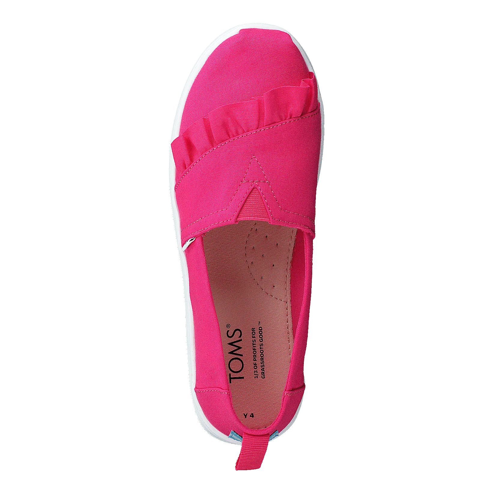 Classic Canvas Ruffle Youth Raspberry
