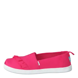 Classic Canvas Ruffle Youth Raspberry