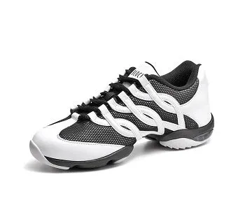Clifton -- Split Sole Dancesneaker -- White/Black