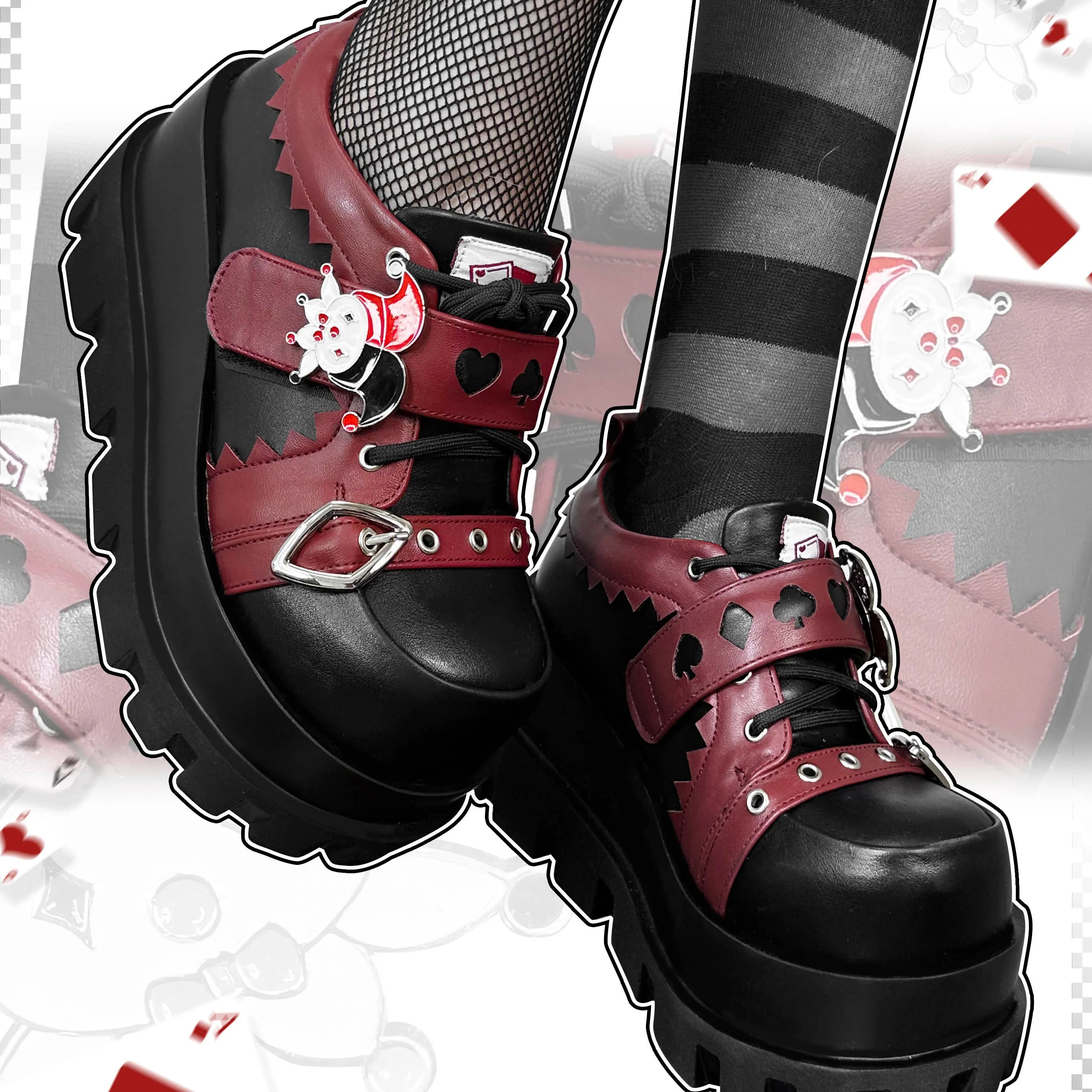 Clown Poker Platform Shoes