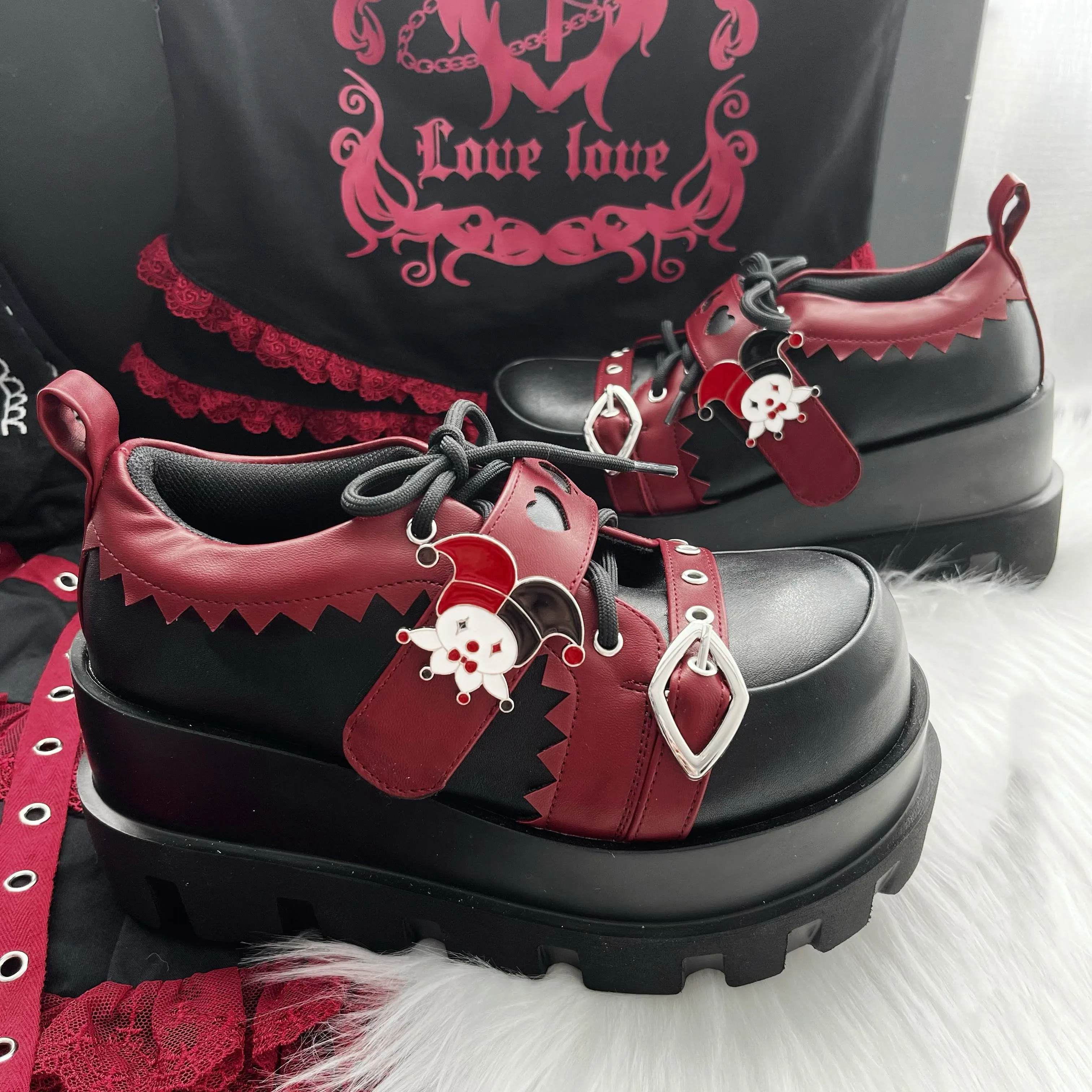Clown Poker Platform Shoes