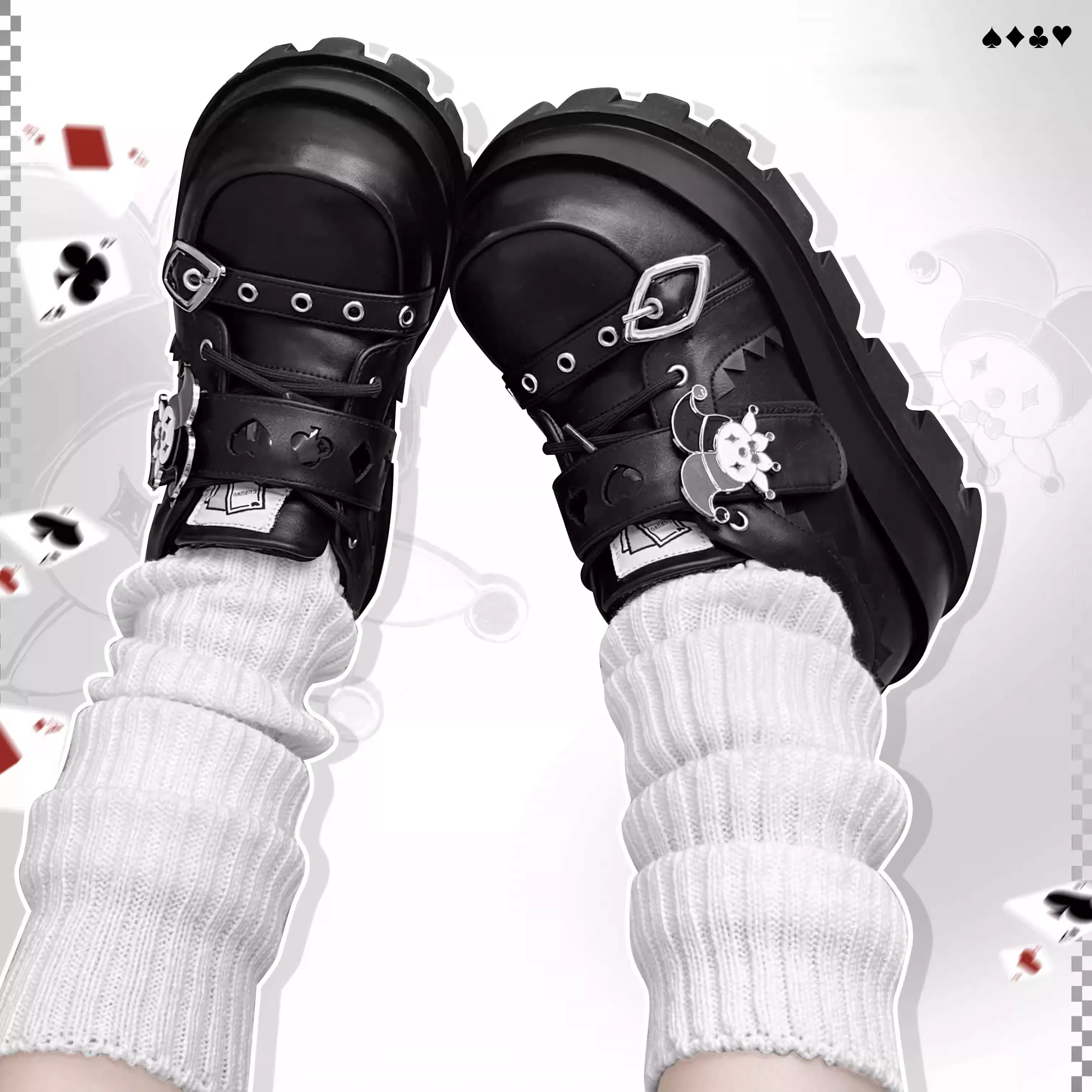 Clown Poker Platform Shoes
