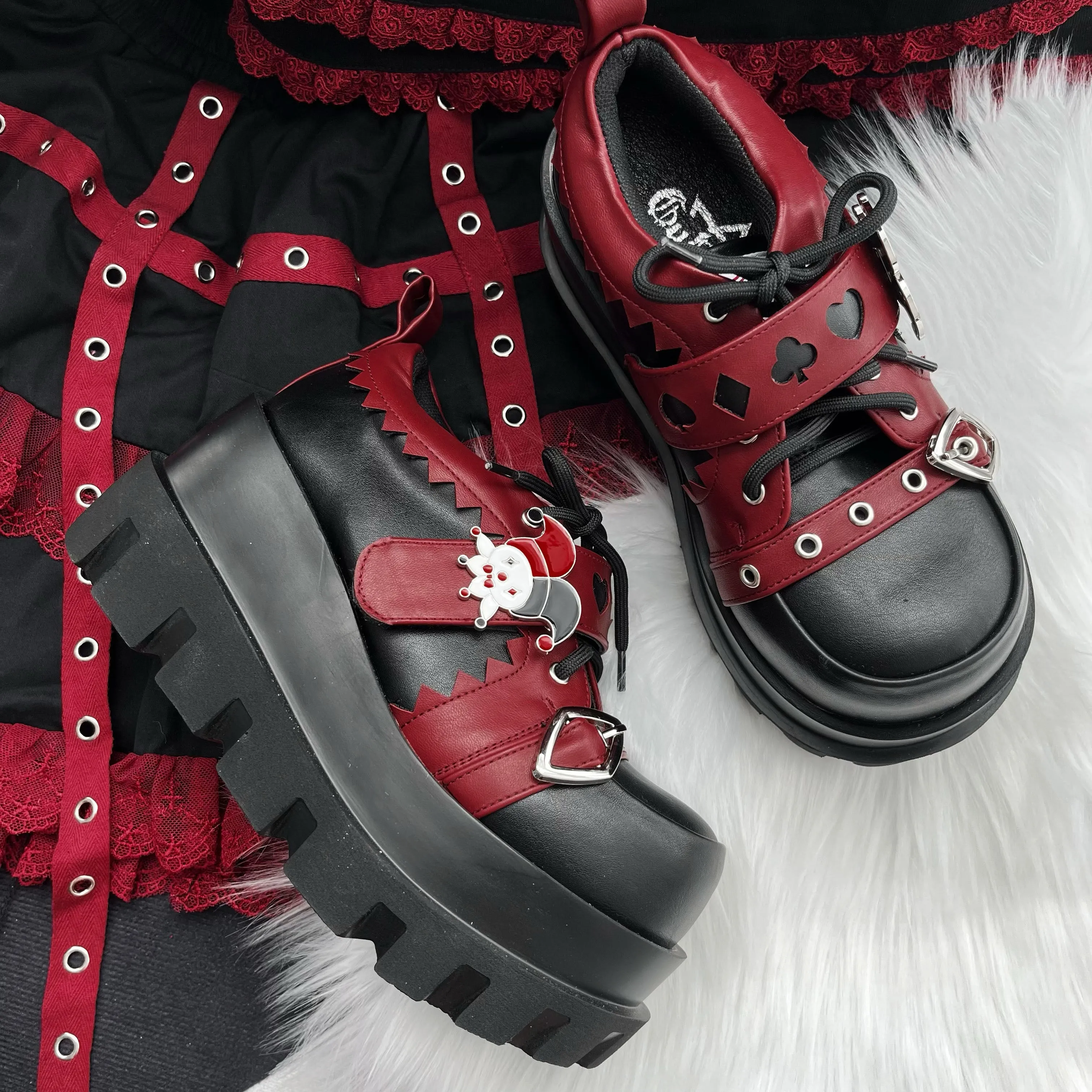 Clown Poker Platform Shoes