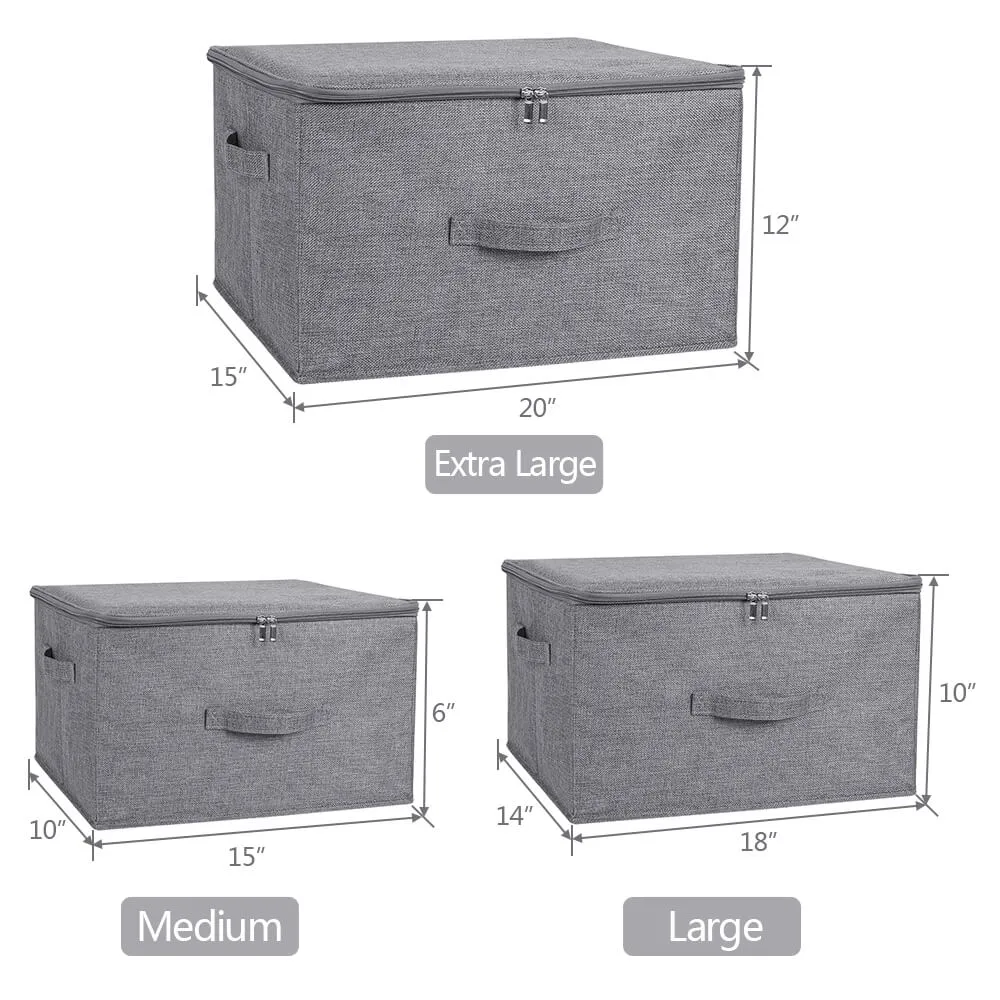 Collapsible Fabric Storage Bin Boxes Organizer Container Cubes