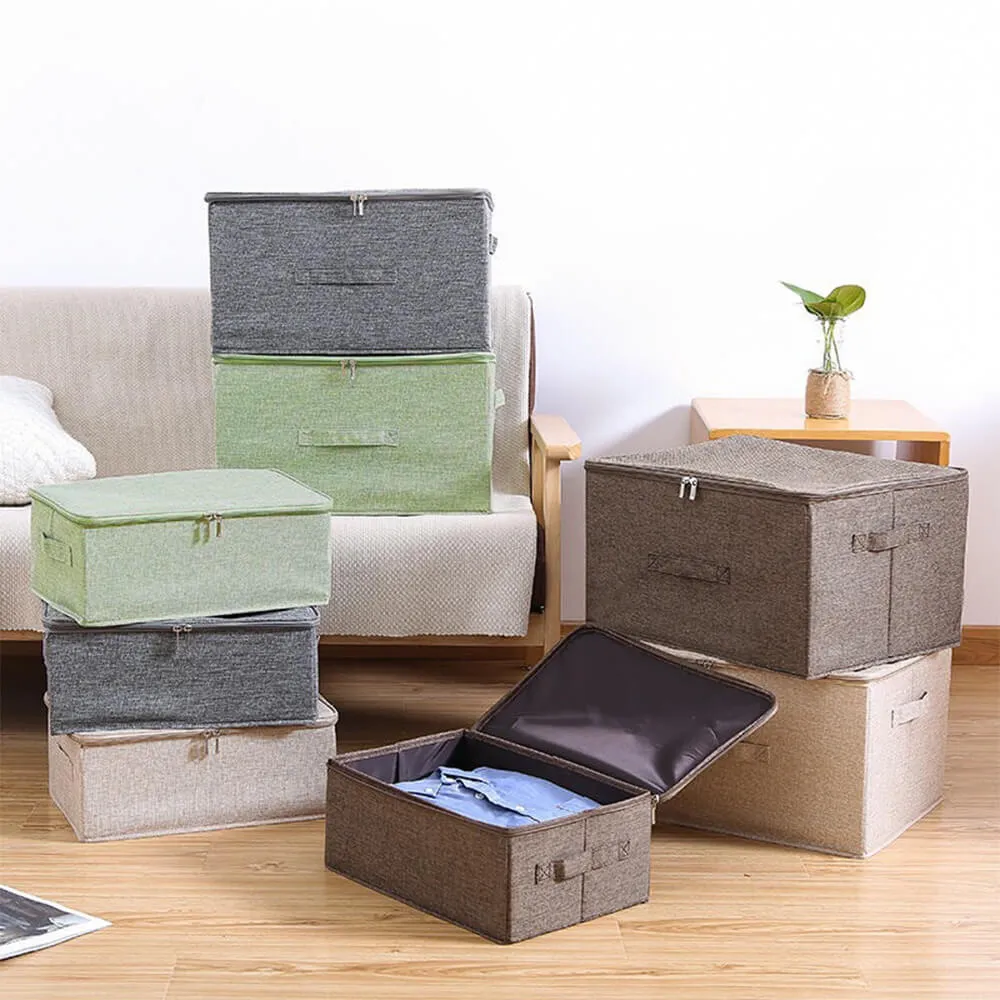 Collapsible Fabric Storage Bin Boxes Organizer Container Cubes