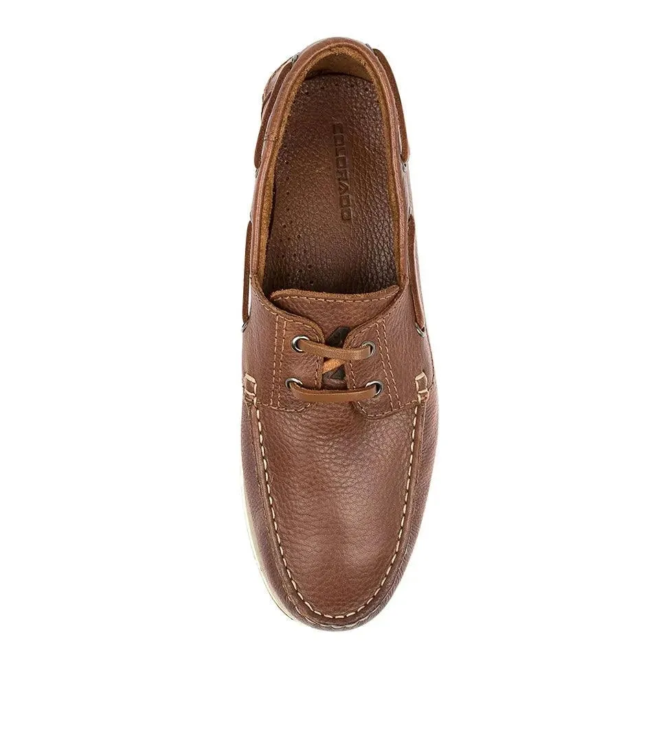 COLORADO FOUND LEATHER BOAT SHOE