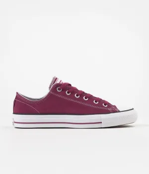 Converse CTAS Pro Ox Shoes - Rose Maroon / White / Rose Maroon