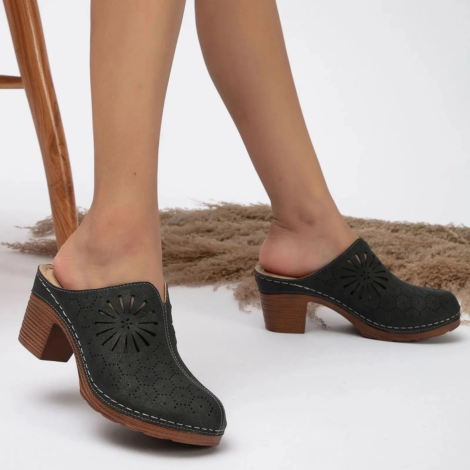 Cork Wedge Clogs