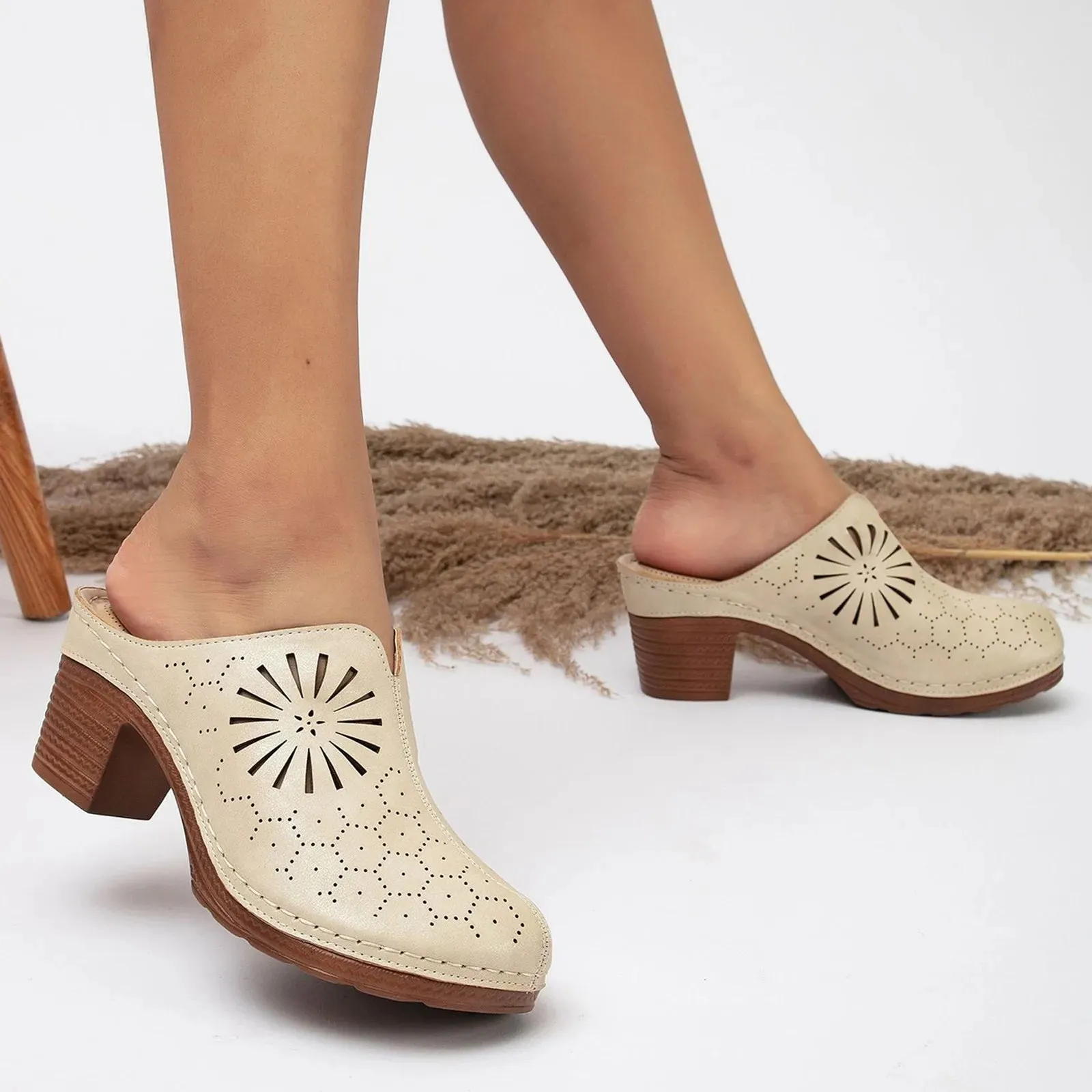 Cork Wedge Clogs