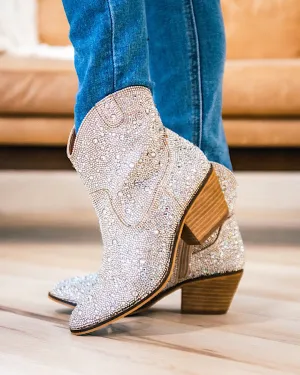 Corkys Shine Bright Boots - Clear Rhinestone FINAL SALE