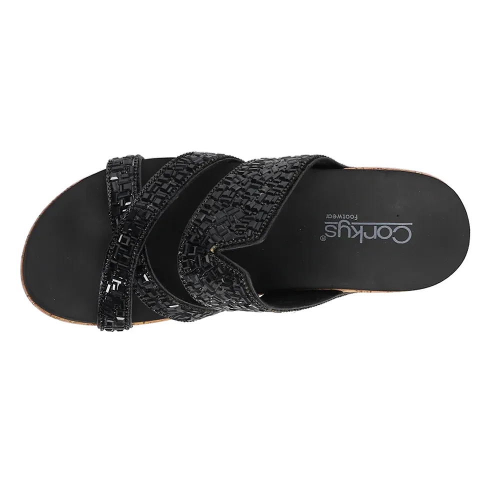 Corkys Sparkler Wedge - Black **NO BOX**