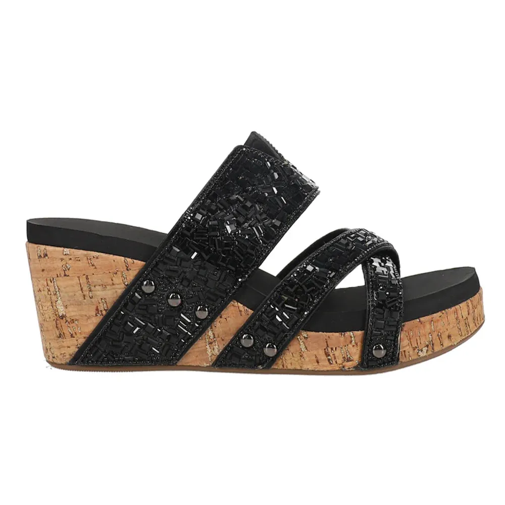 Corkys Sparkler Wedge - Black **NO BOX**