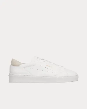 Court Leather White / Taupe Low Top Sneakers