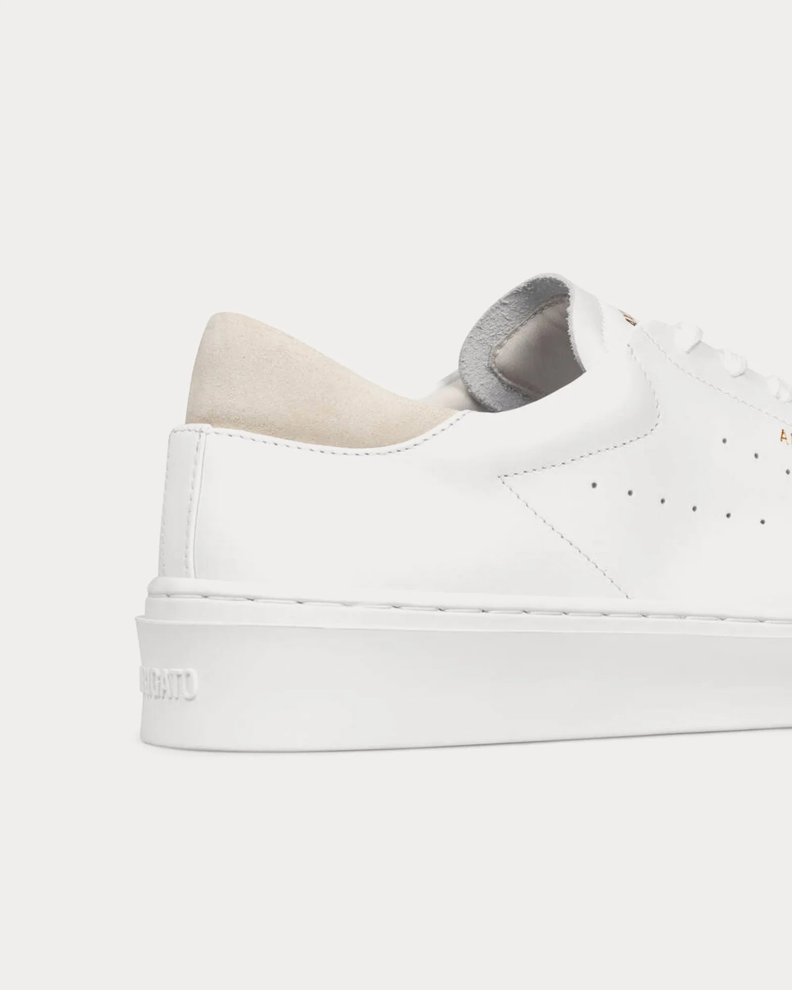 Court Leather White / Taupe Low Top Sneakers