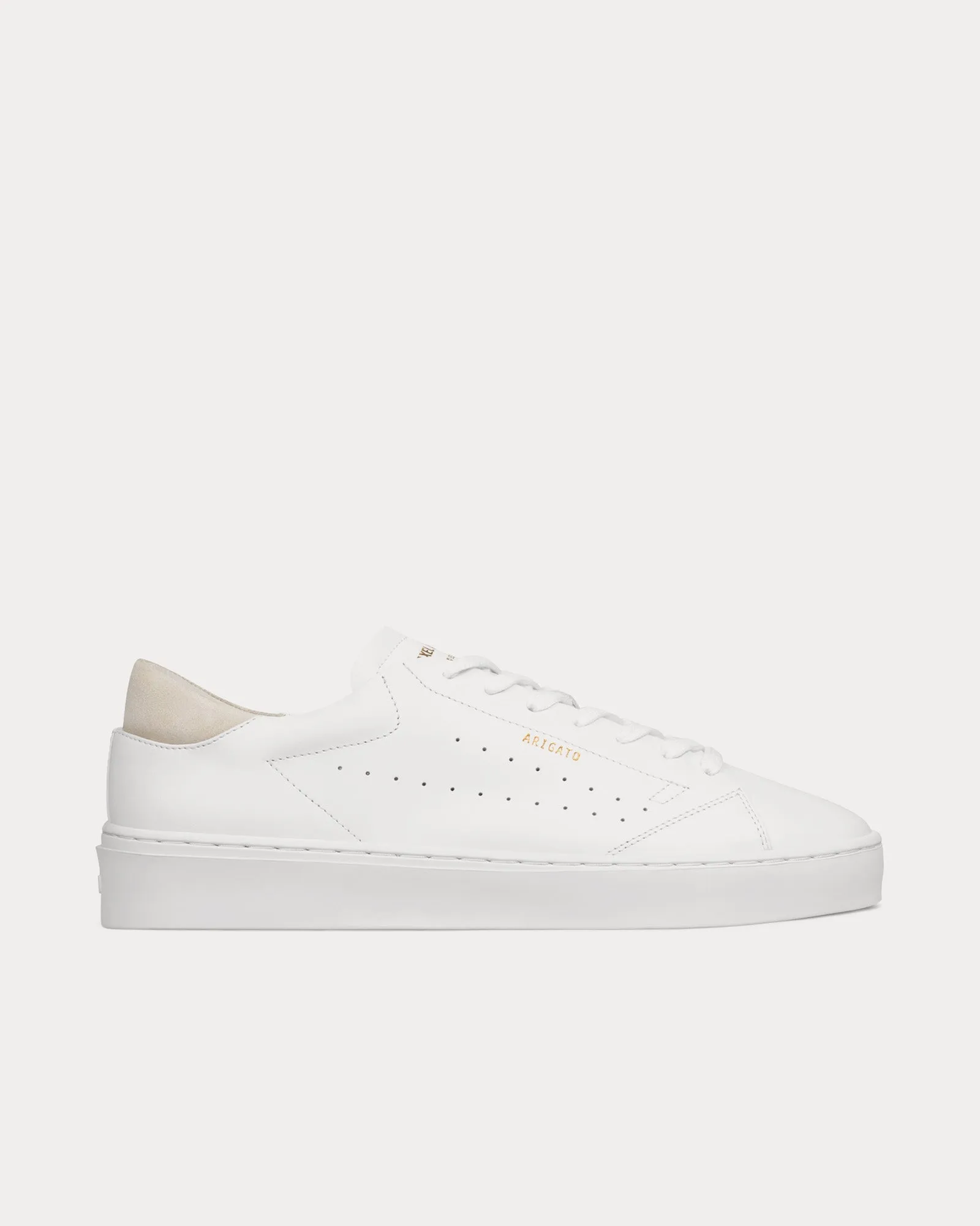 Court Leather White / Taupe Low Top Sneakers