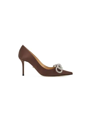 Double Bow Crystal Slingback Pumps