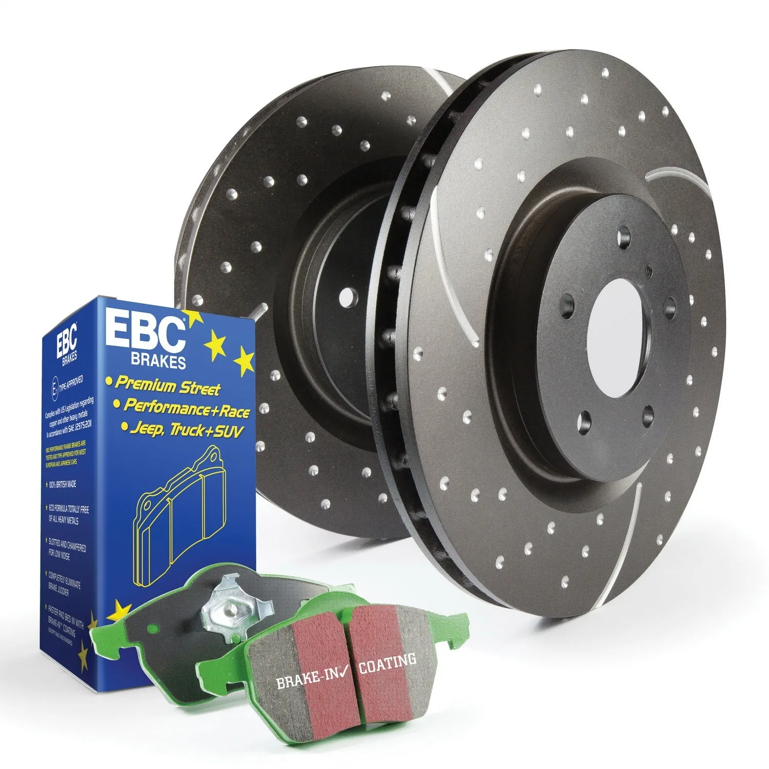 EBC Brakes S3KR1164 S3 Kits Greenstuff 6000 and GD Rotors Truck/SUV