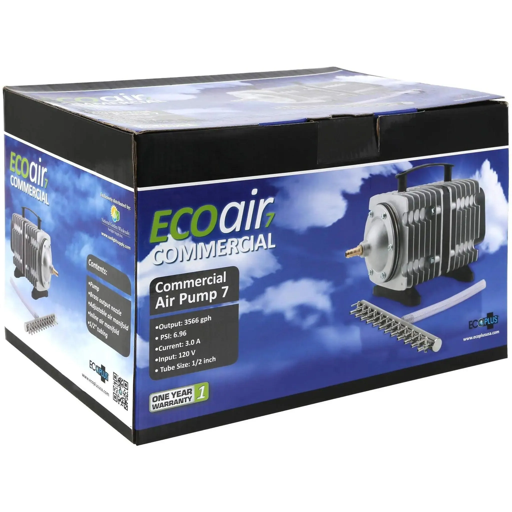 EcoPlus Commercial Air 7 - 200 Watt Single Outlet, 3566 GPH