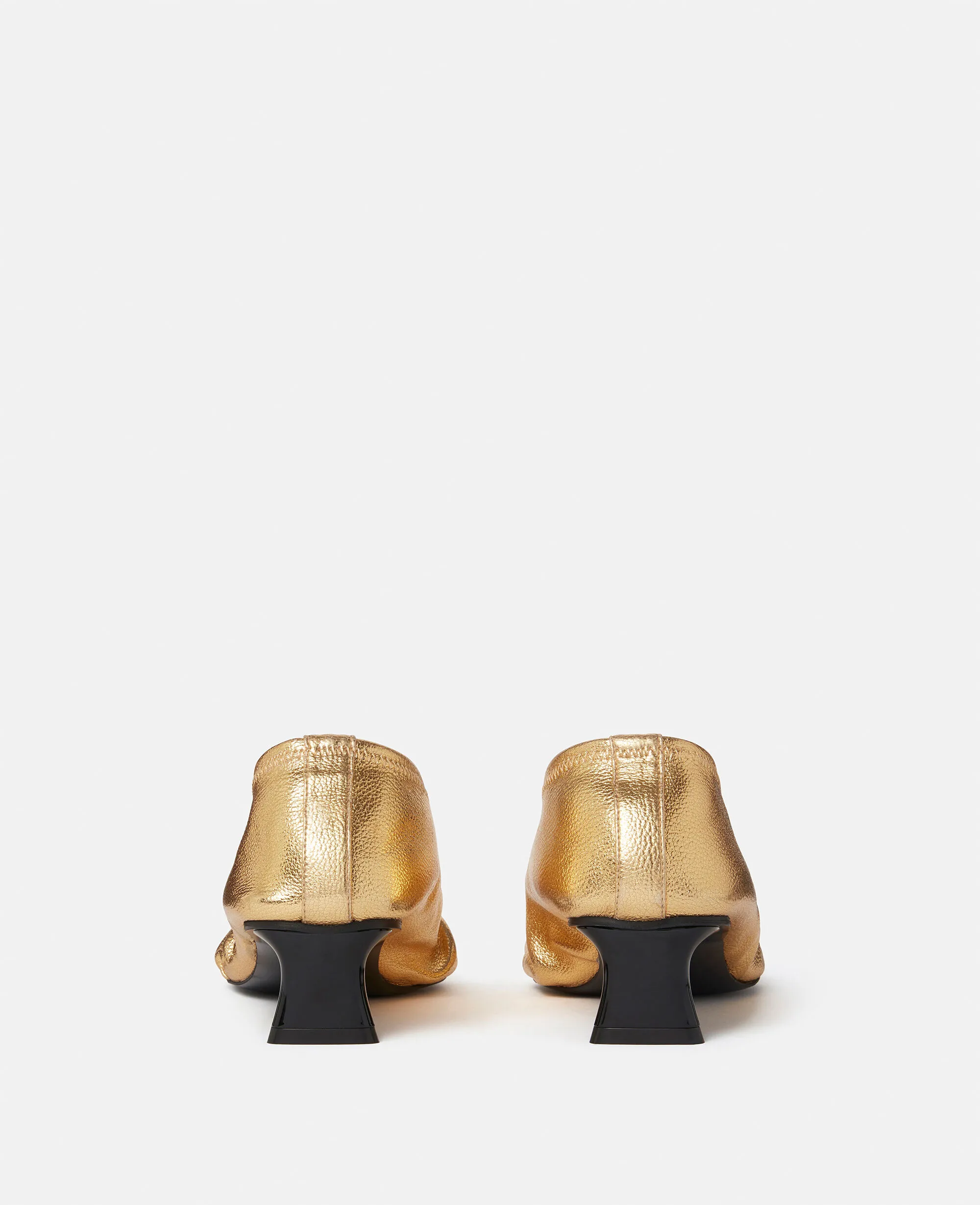 Elsa Ruched Kitten Heel Pumps