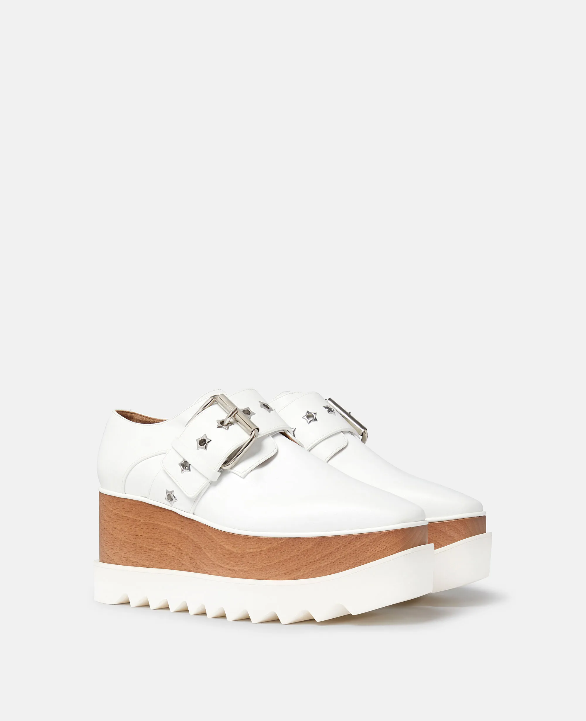 Elyse Star-Studded Buckle Platform Shoes 