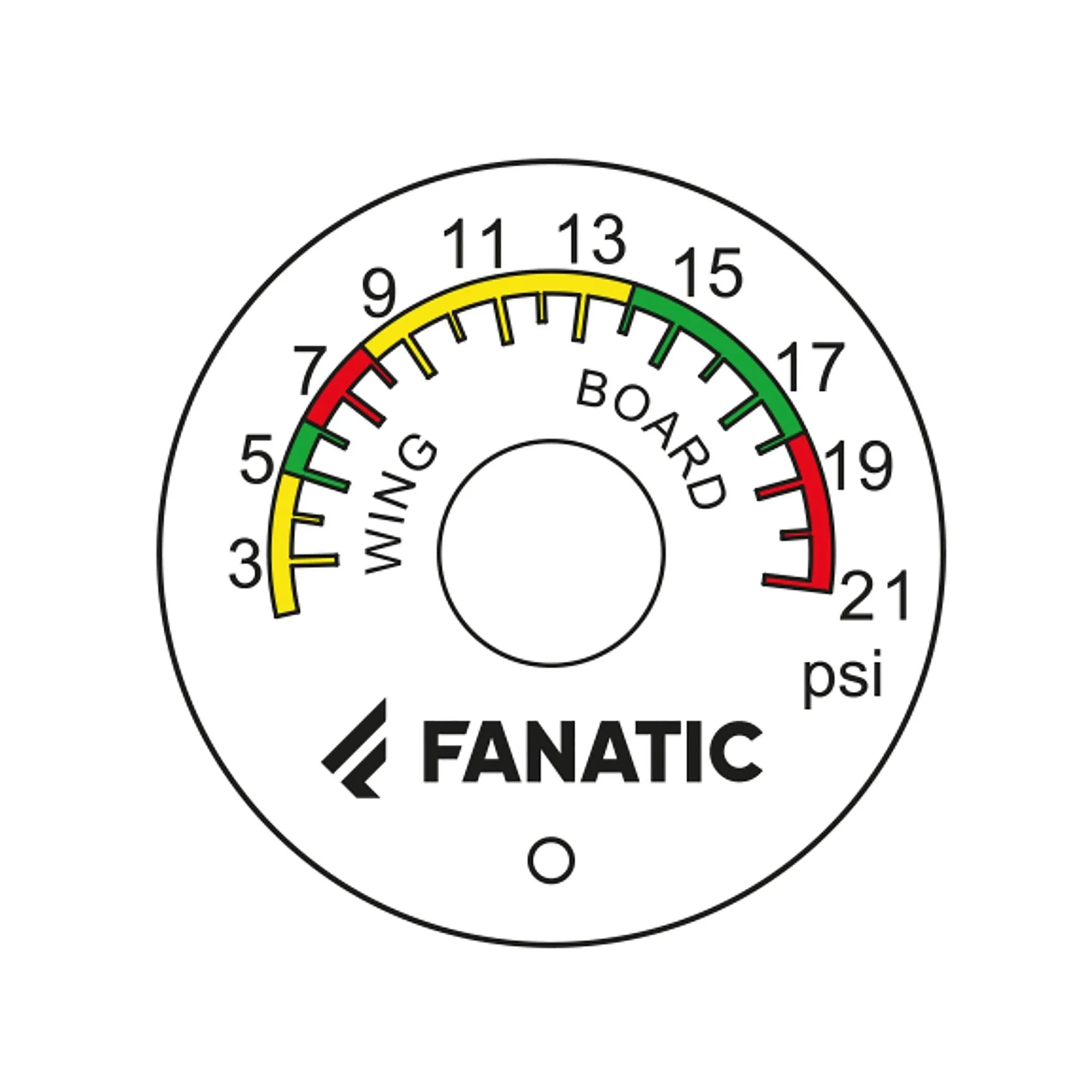 Fanatic Pressure Gauge For Hp6/Hp8 Pump (Wing Ed.)