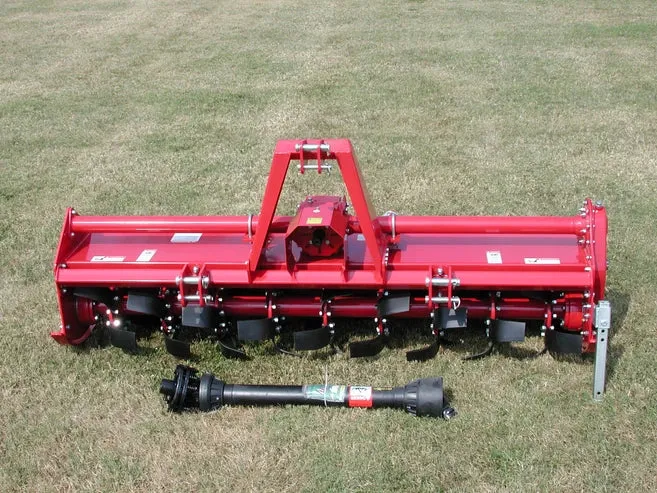 FARM-MAXX Gear Drive 3PT 36" to 84" Rotary Tillers With Welded Hitch For Tractor