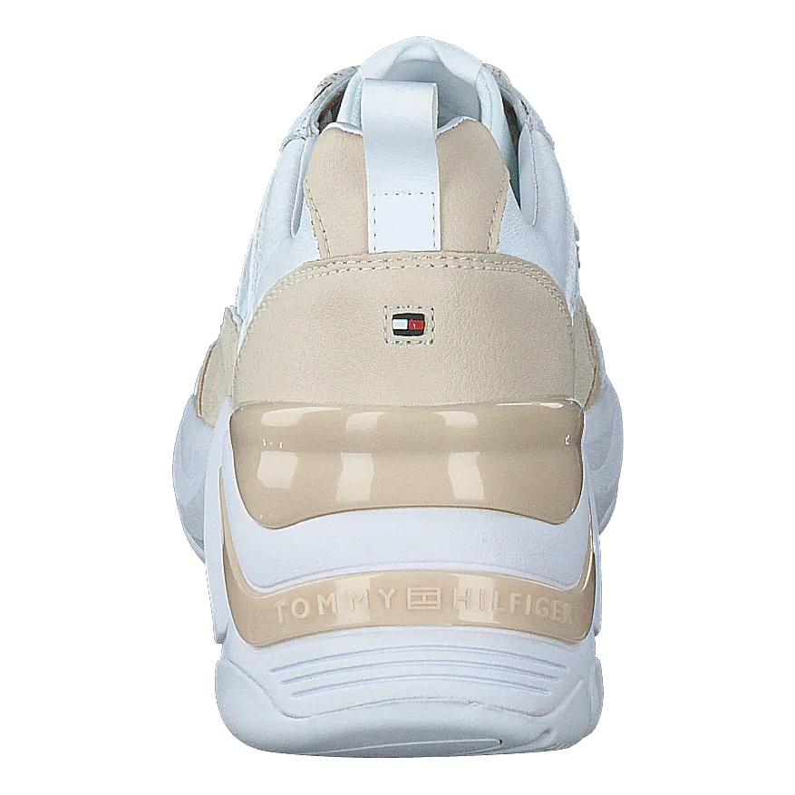 Fashion Wedge Sneaker White