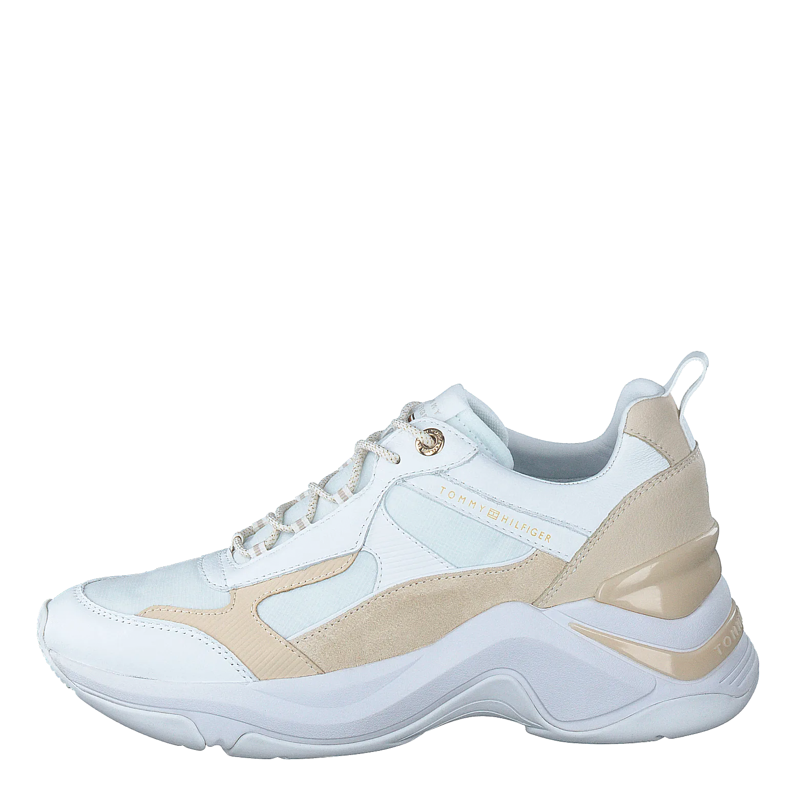 Fashion Wedge Sneaker White