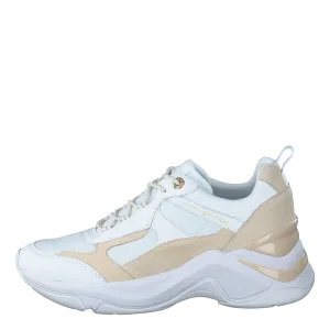 Fashion Wedge Sneaker White