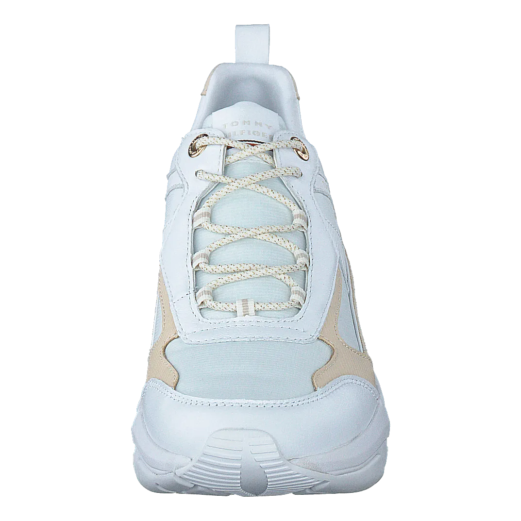 Fashion Wedge Sneaker White