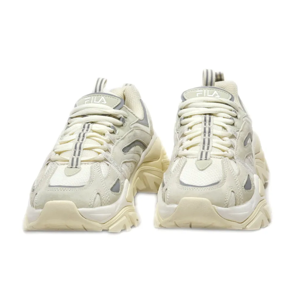 Fila Platform Shoes Leather Beige Colour For Women