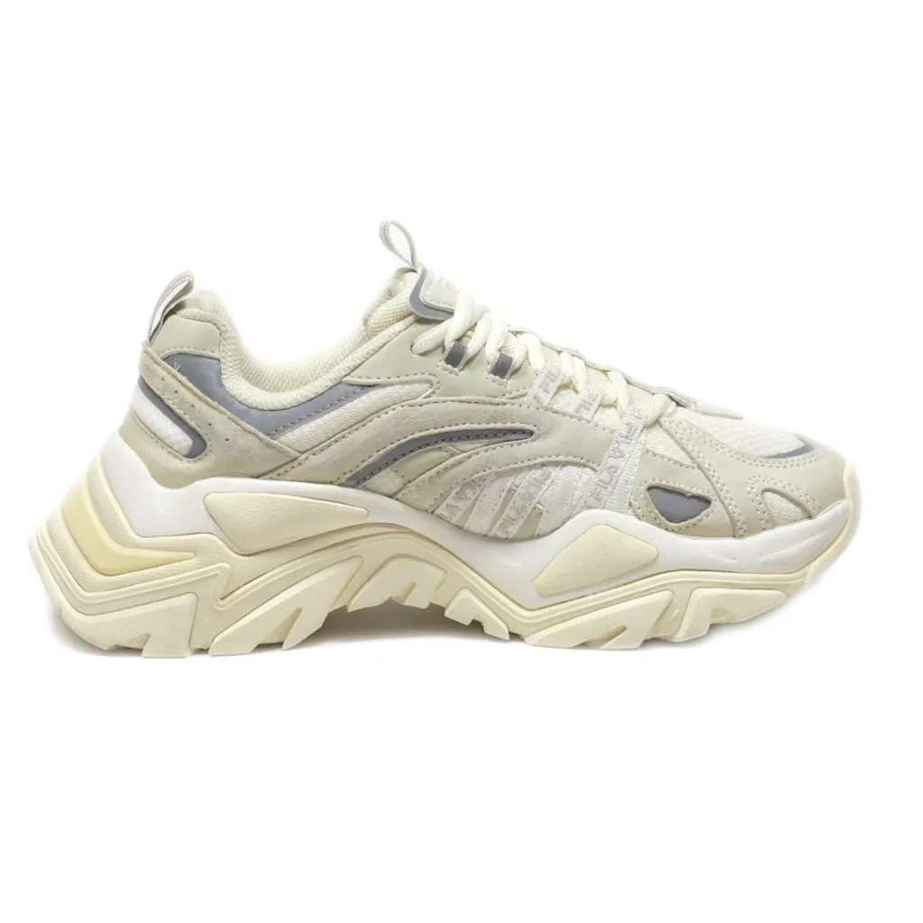 Fila Platform Shoes Leather Beige Colour For Women