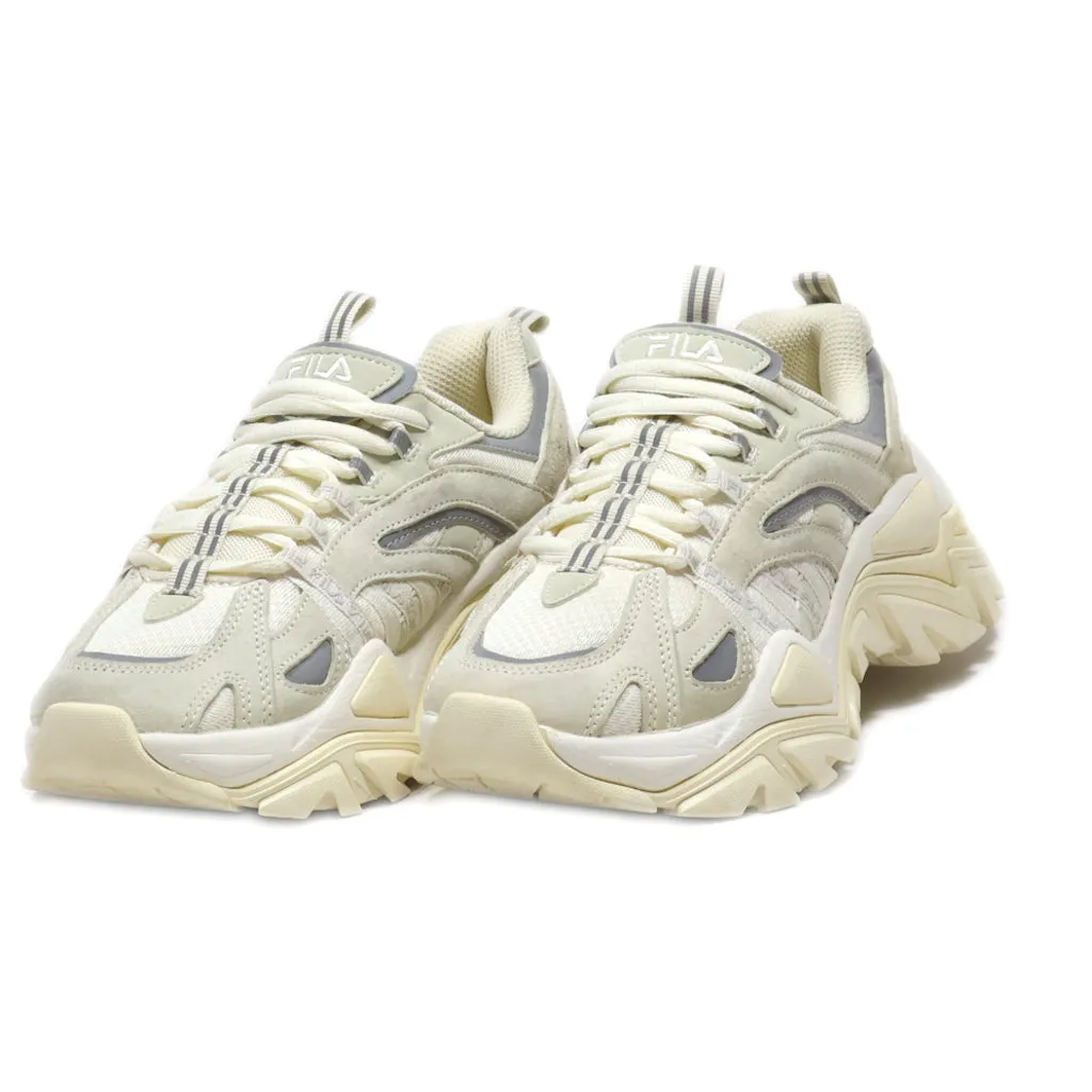Fila Platform Shoes Leather Beige Colour For Women