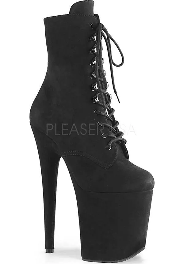 FLAMINGO-1020FS [Black Suede] | PLATFORM BOOTS [PREORDER]