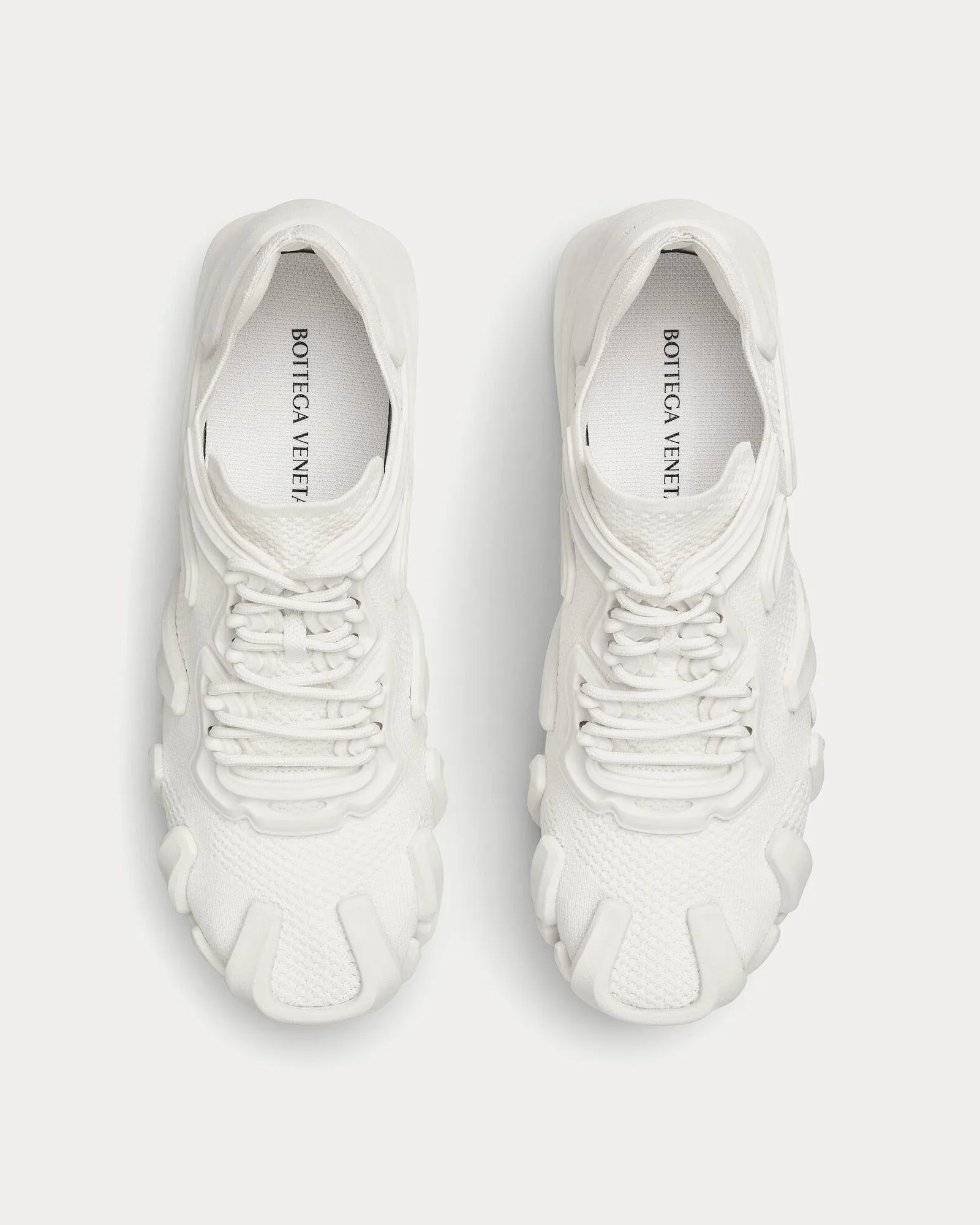Flex Technical Knit Optic White Low Top Sneakers
