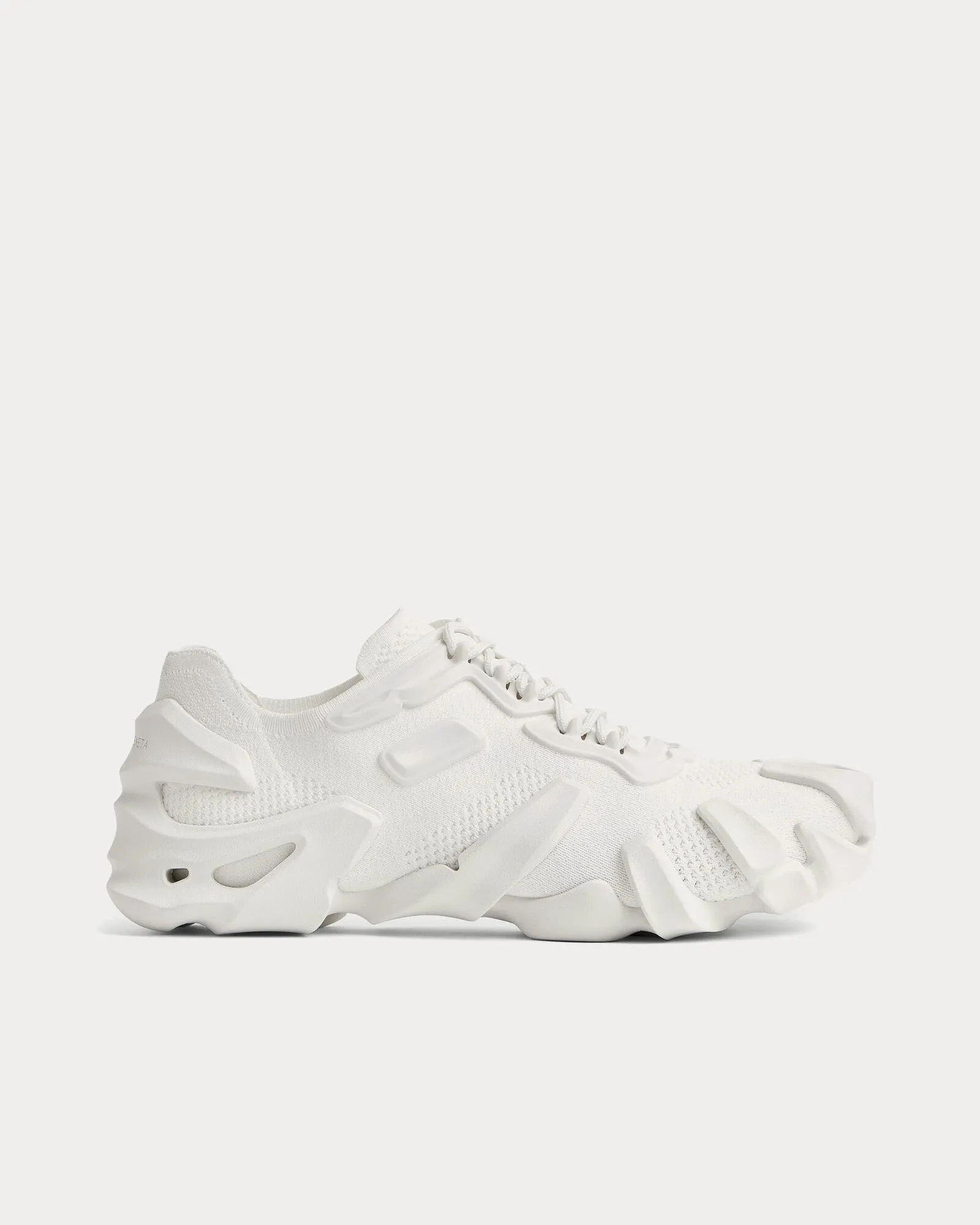 Flex Technical Knit Optic White Low Top Sneakers