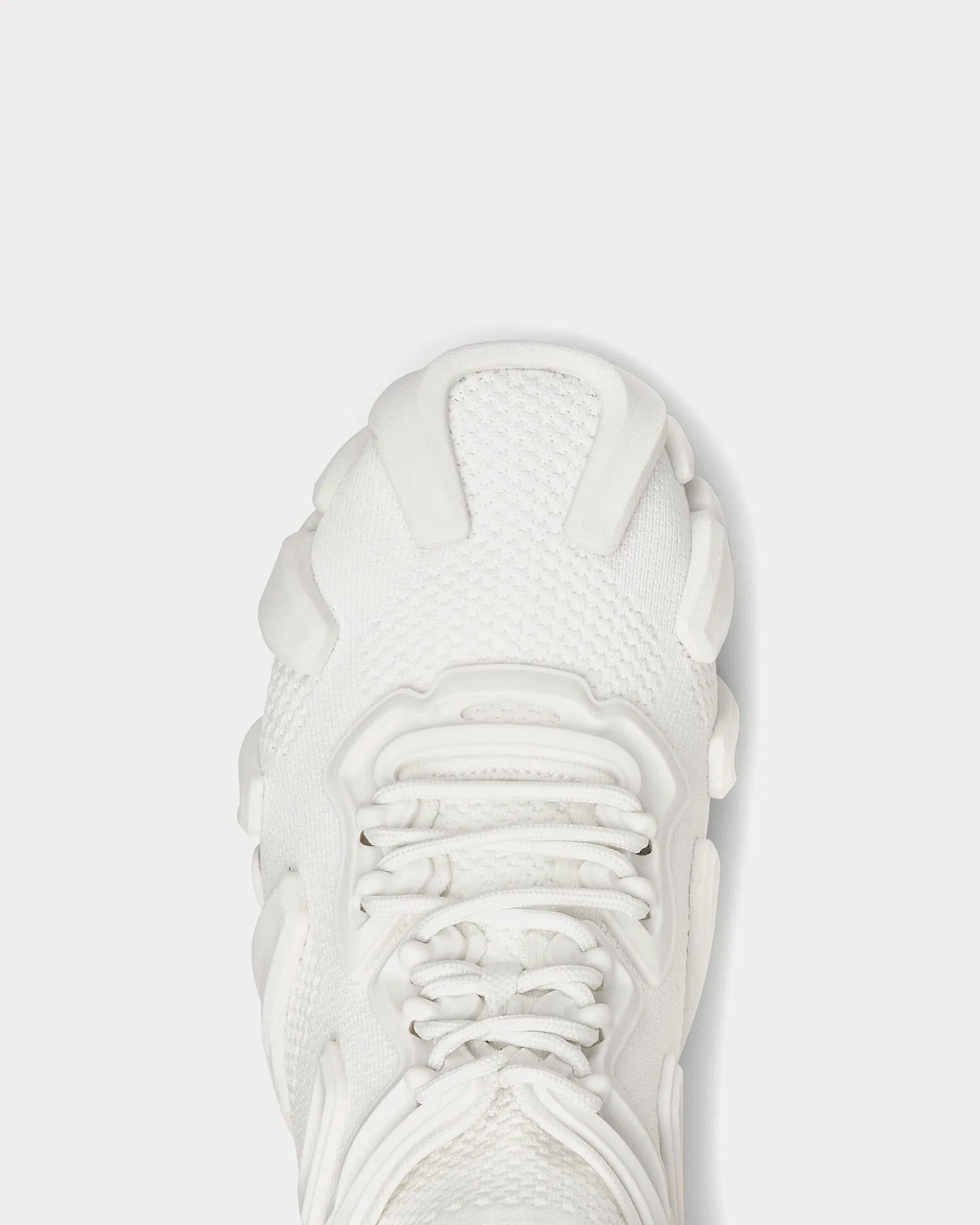 Flex Technical Knit Optic White Low Top Sneakers