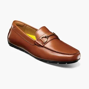 Florsheim Mens Motor Cognac Brown Slip On Bit Driver Loafer Leather Dress Shoes