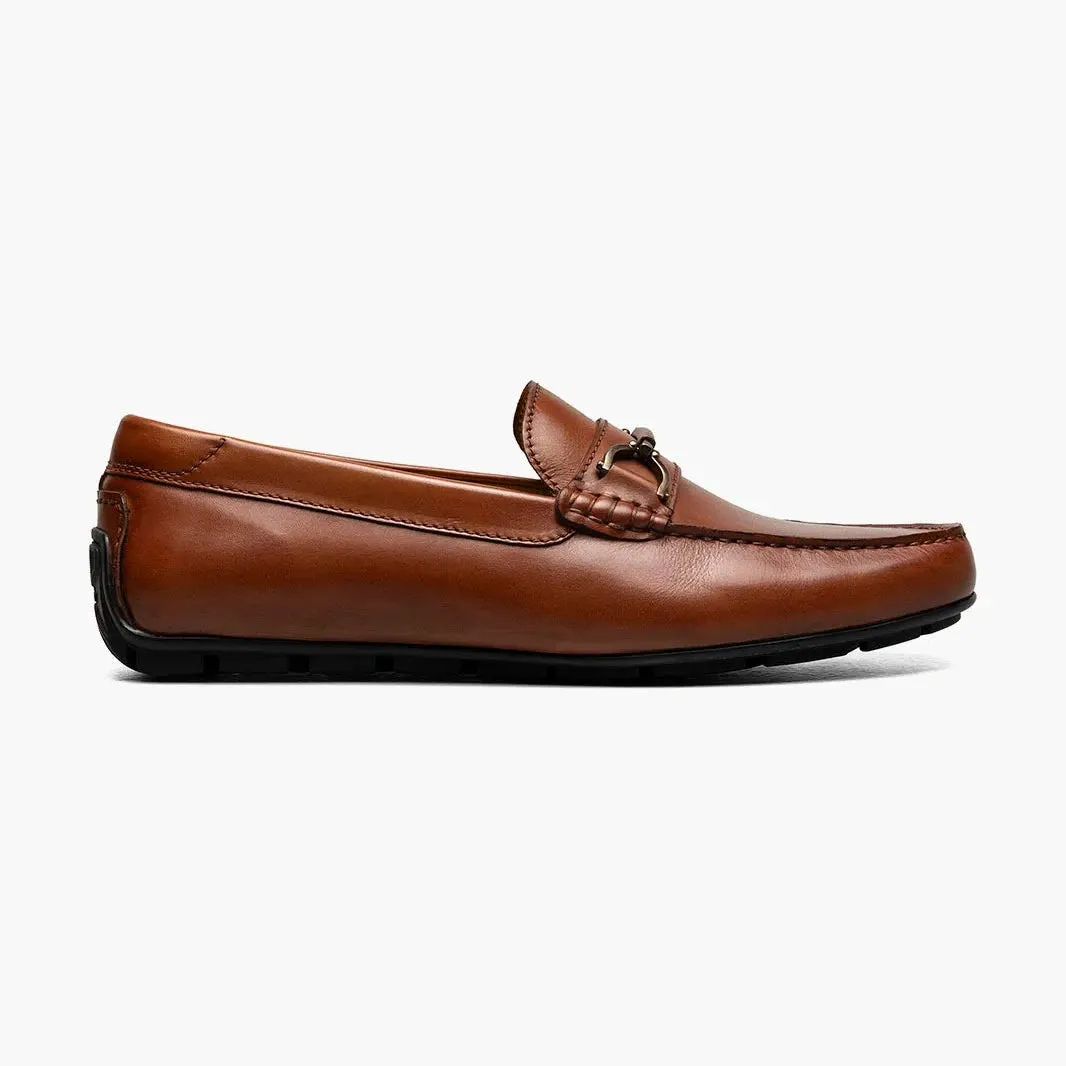 Florsheim Mens Motor Cognac Brown Slip On Bit Driver Loafer Leather Dress Shoes