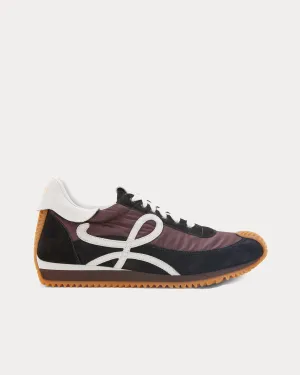 Flow Runner Nylon & Suede Black / Shitake Low Top Sneakers