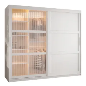Flutes III Sliding Door Wardrobe 200cm
