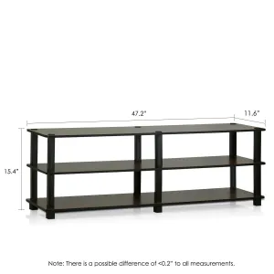 Furinno 3-Tier Wide Shoe Storage Rack 14038DBR/BK