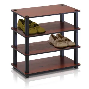Furinno 4-Tier Shoe Rack 13081DC/BK