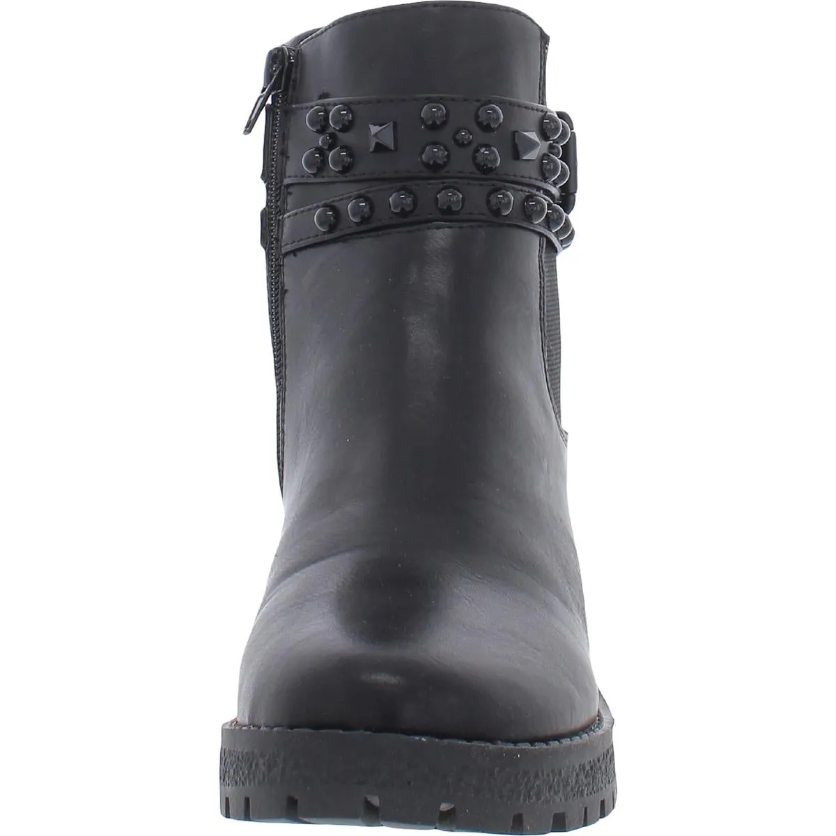 GC Shoes Womens Noe Faux Leather Studded Booties