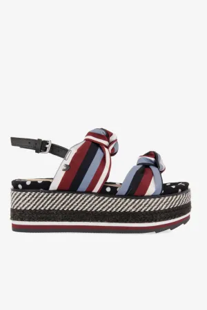GIOSEPPO XANTHI BLACK PLATFORM SANDAL