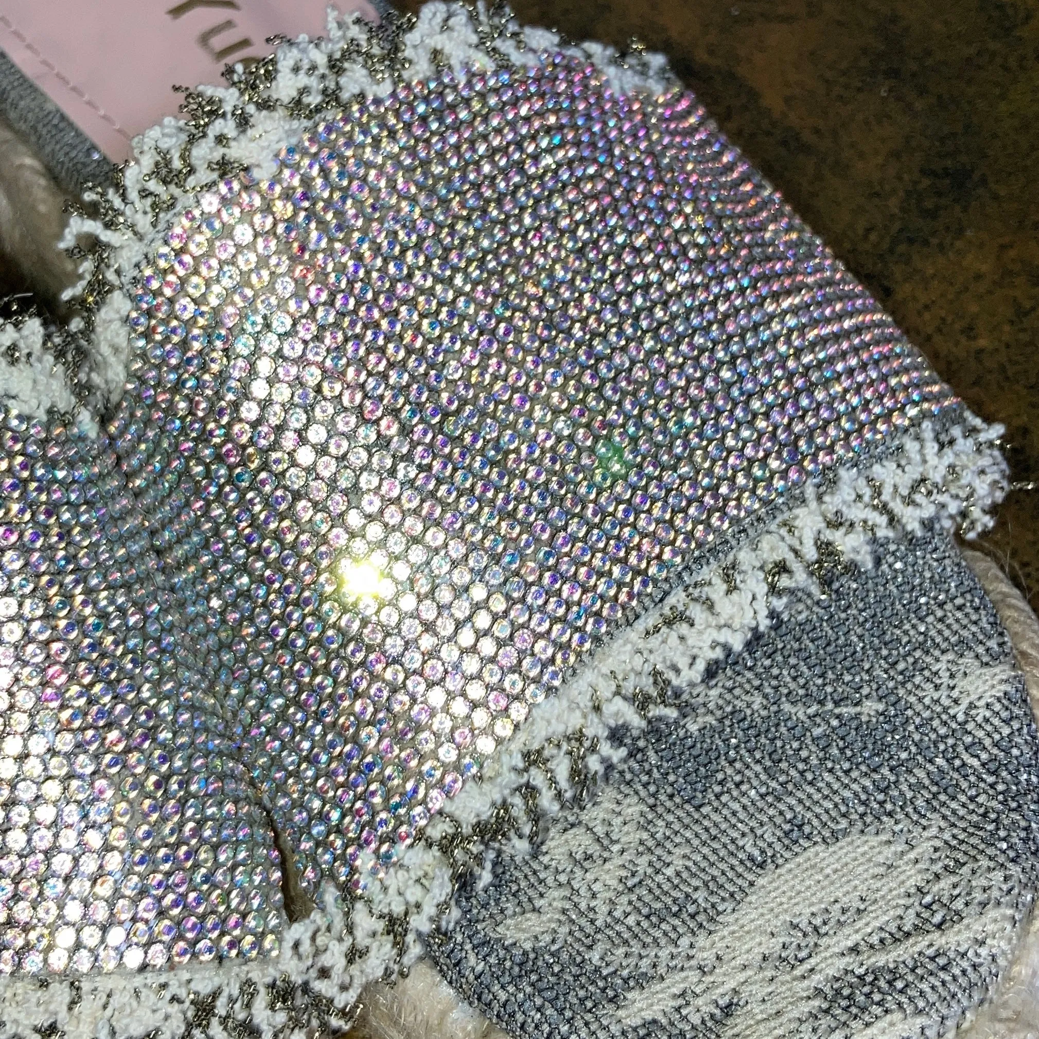 glitter platform sandals