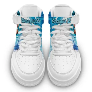 Goku Blue Sneakers Air Mid Custom Dragon Ball Anime Shoes