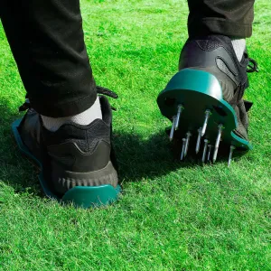 Heavy Duty Lawn Aerator Shoes with Adjustable Straps