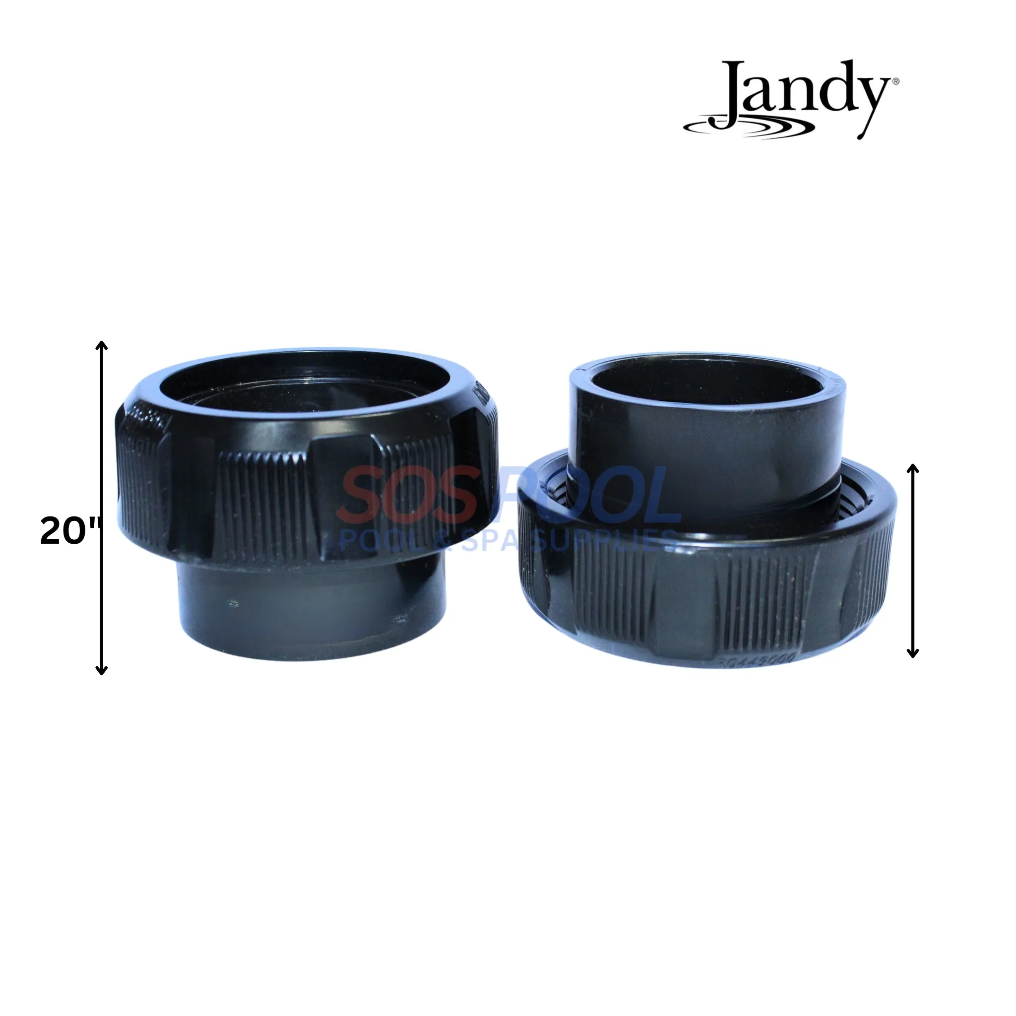 Jandy Union Tail Piece Kit For Jandy PlusHP PHPF and PHPM Pumps | 2" x 2 1/2" | Set of 2 | R0449000
