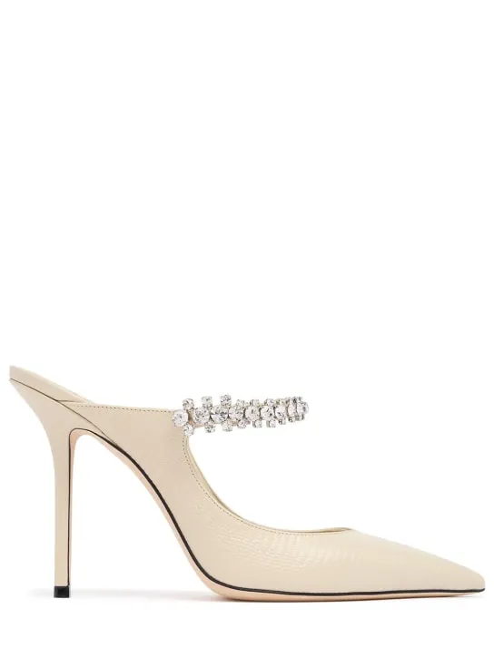Jimmy Choo   100mm Bling embellished pumps 